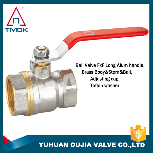 Gas Control Valve Polishing Dn40 Pn16 with Forged Female Thraeded Connection Blasting High Pressure Brass Ball Valve