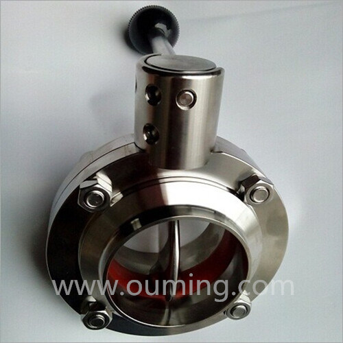 304/316L Sanitary Manual Butterfly Valve (Welding/Clamped/Threaded)