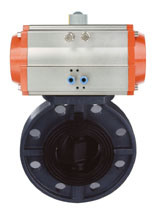 Pneumatic Plastic Butterfly Valve for Water Treatment System