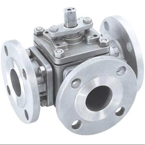 Flanged Stainless Steel L Port Ball Valve