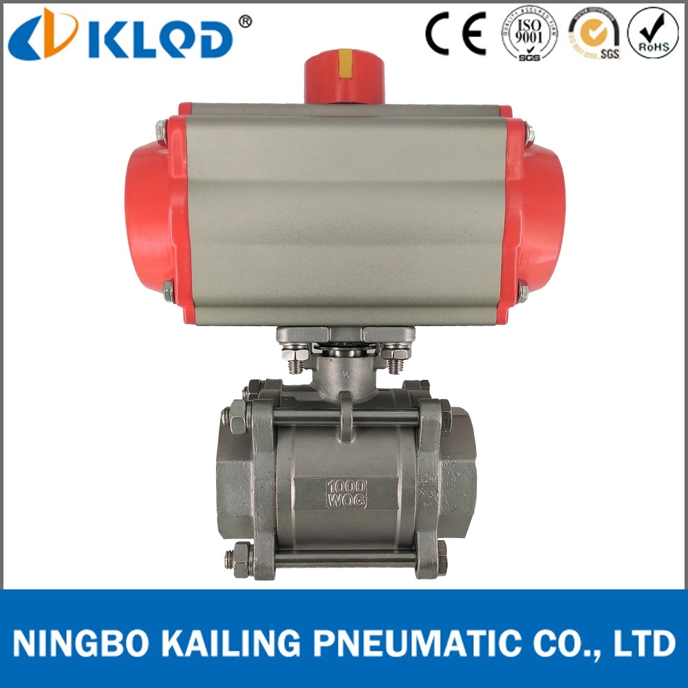 Pneumatic Actuated CF8m 2 Inch Ball Valve for Water Treatment