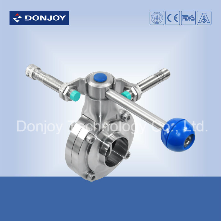Pull Handle Butterfly Valve for Food Tube