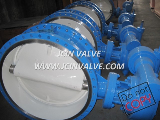 Double Flanged Cast Steel Butterfly Valve with Manual (D343H)