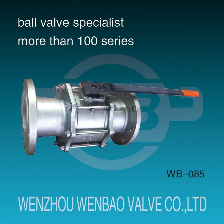 DIN 3202-F1 3PC CF8m Flanged Ball Valve 2