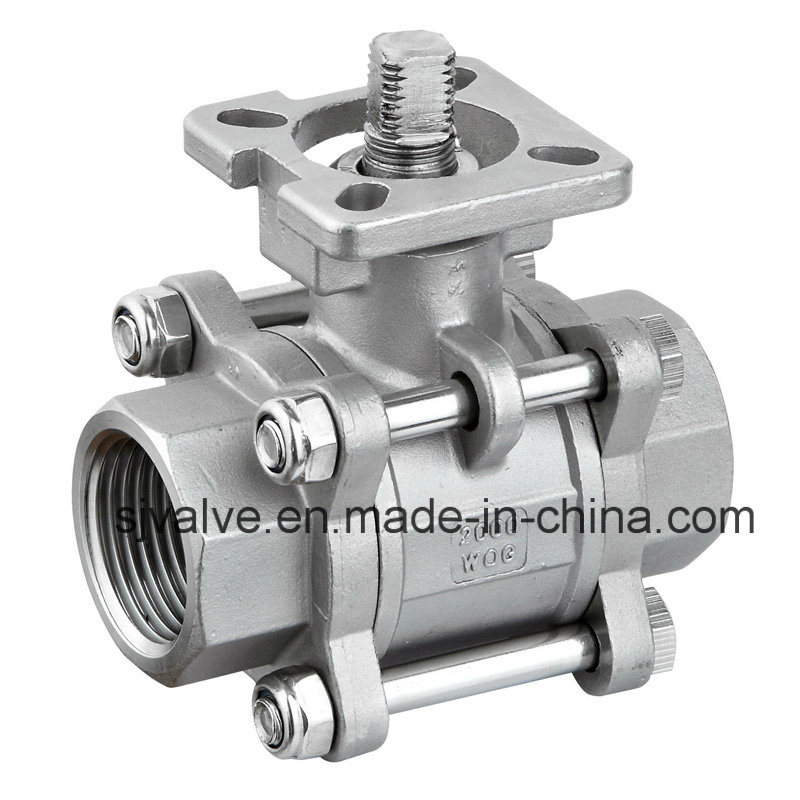 CF8 3 Piece Ball Valve with ISO 5211