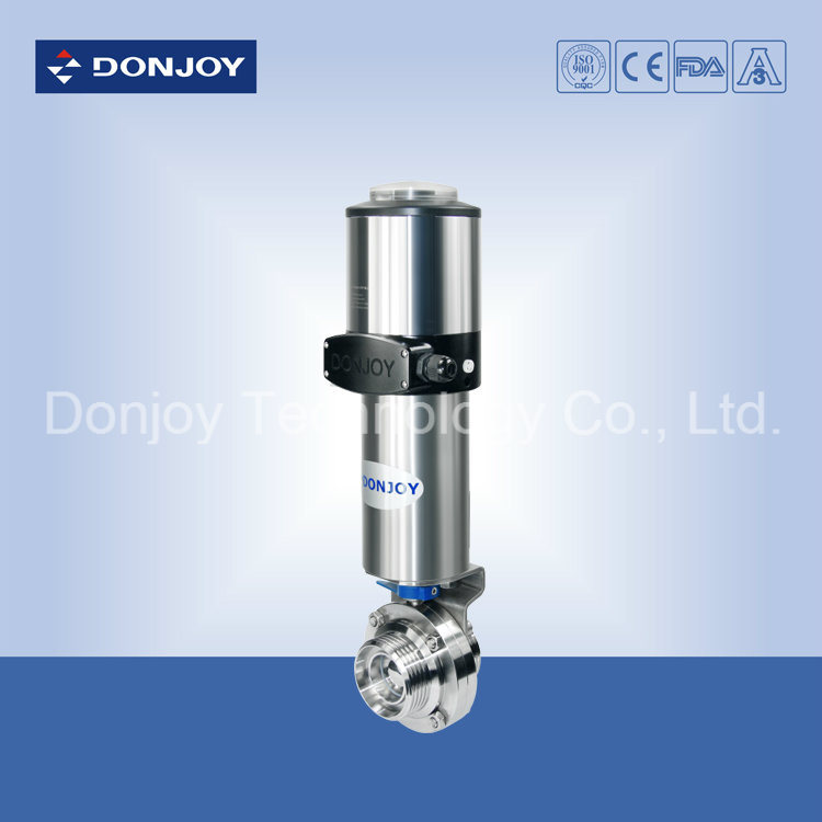 Pneumatic Butterfly-Type Ball Valve With C-Top