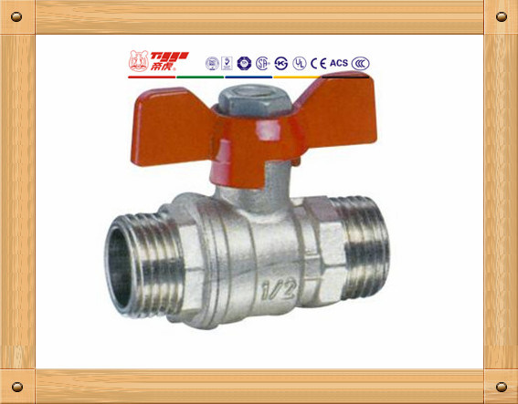Standard Mm Brass Ball Valve with Butterfly Handle T01067