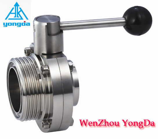 Sanitary Male/Weld Butterfly Valve