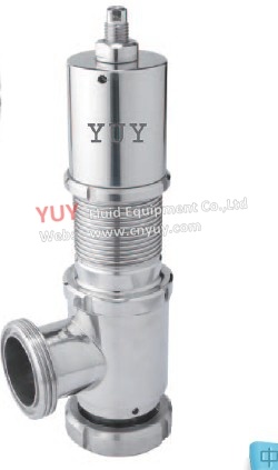 Sanitary Ss304/Ss316L Safety Valve Thread Connection Adjustable Pressure