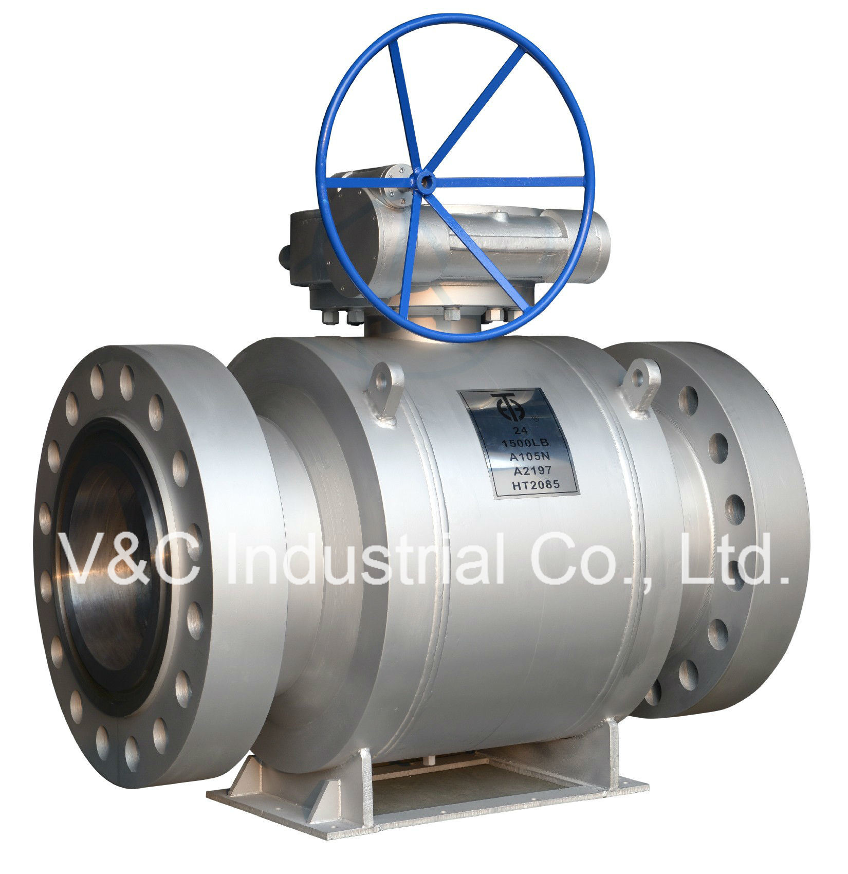 Stainless Steel Trunnion Mounted Ball Valve with Flange End