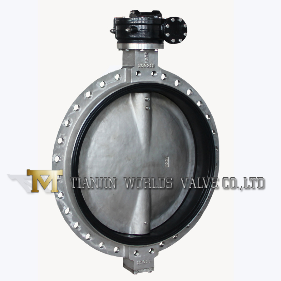 Single Flange All Stainless Steel Rubber Seat Wafer Butterfly Valve D371X