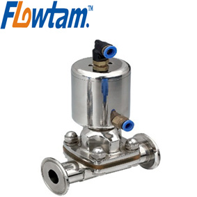 Good Quality Food Grade Stainless Steel Sanitary Pneumatic Clamped Diaphragm Valve