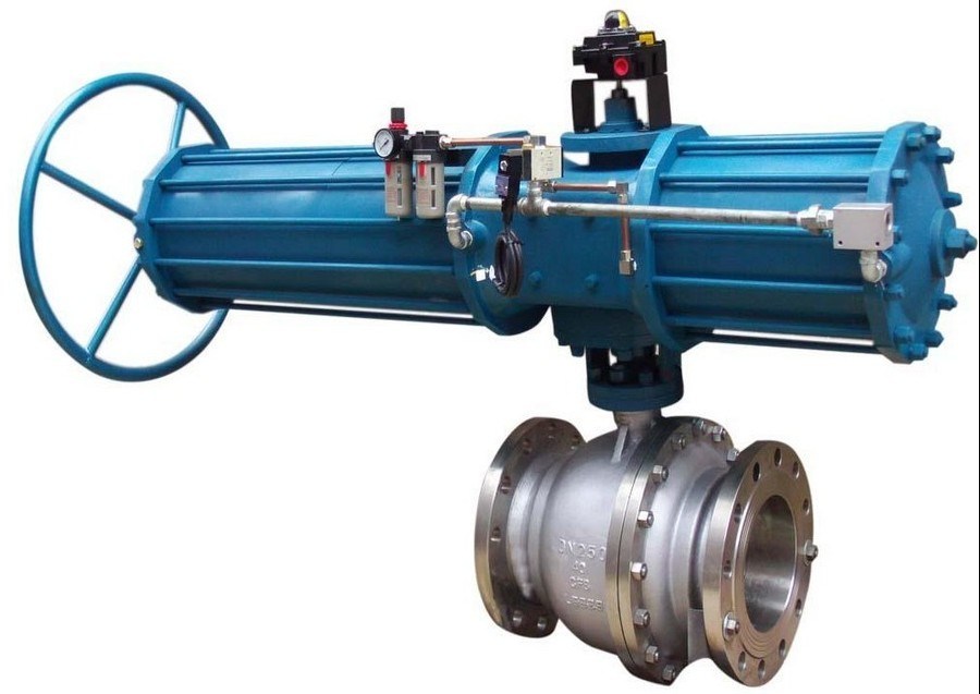 ASTM/ANSI Flanged Ball Valve (Pneumatic Actuator Operate RF Flange connect 150LB--600LB)