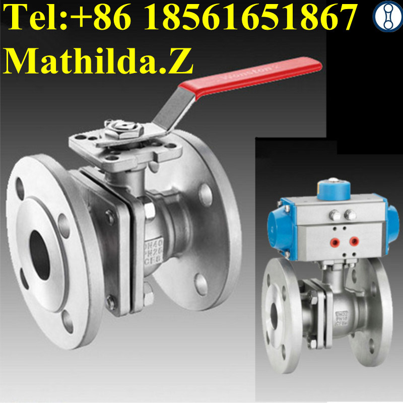 2PC Flange End Ball Valve with Direct Mounting Pad DIN Pn16/Pn40 Wb-D02fh