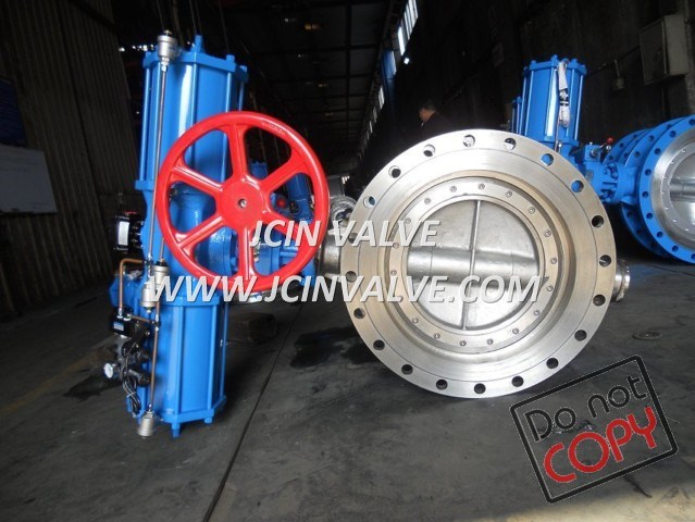 DIN Flanged Butterfly Valves with Pneumatic Actuator (D643H)