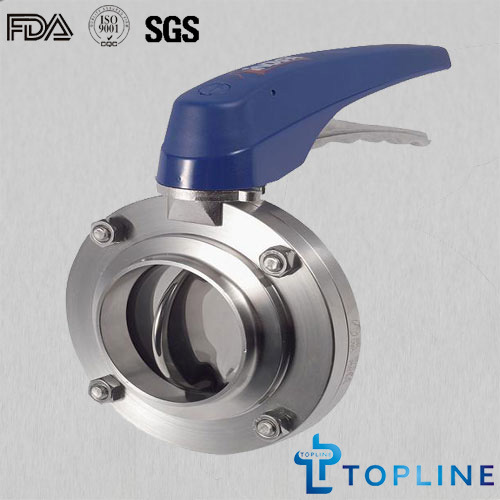 Sanitary Stainless Steel Butterfly Valve (with plastic Multi-position handle)