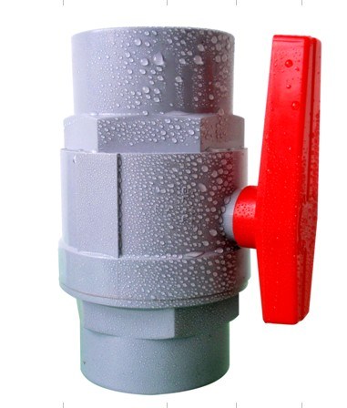 PVC Two Pieces ABS Handle Ball Valve