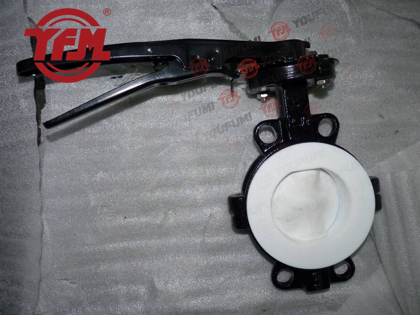 ANSI Dupont Lined Butterfly Valve for Chemical