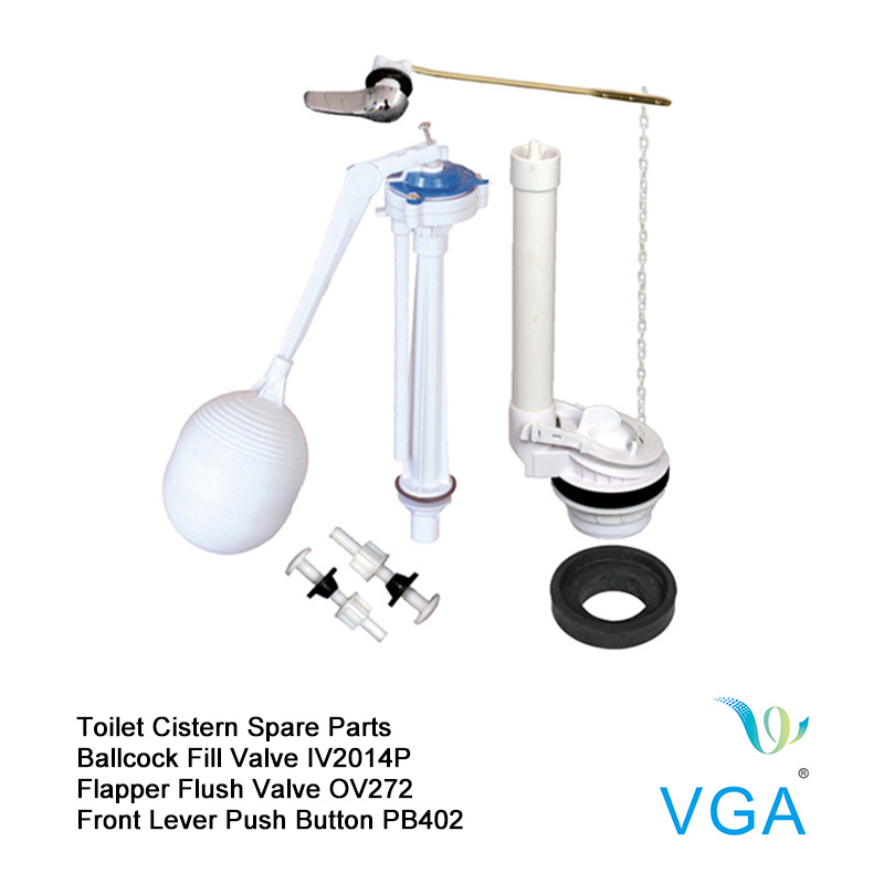 Wc Flapper Flush Valve Ballcock Fill Valve Toilet Parts IV2014p+Ov272+Pb402