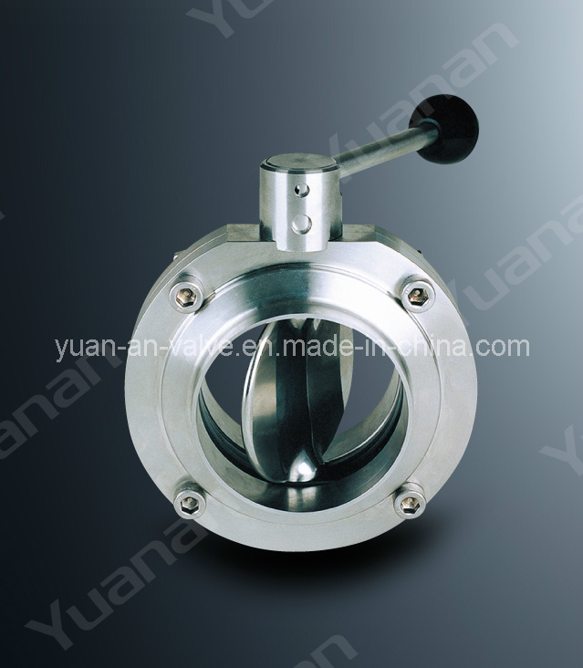 Sanitary Manual Weled Butterfly Valve