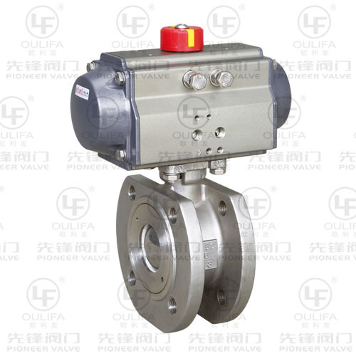 Double-Acting Pneumatic Flanged Ball Valve (PSQ671F)