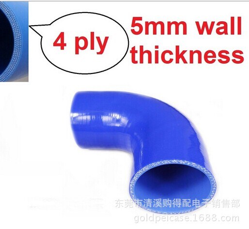 12, 2.5, 63 Mm Silicone Joint Turbine 90 Degree Tube