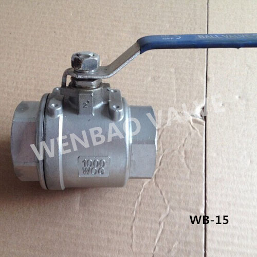 Two-Piece Stainless Steel 304 Ball Valve 2