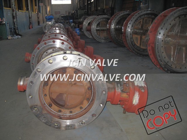 Flanged Metal Seated Butterfly Valve with Manual (D343H)