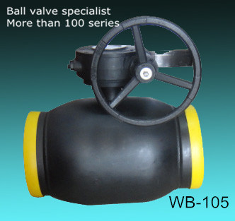 High Performance Fully Welding Gear Operated Ball Valve