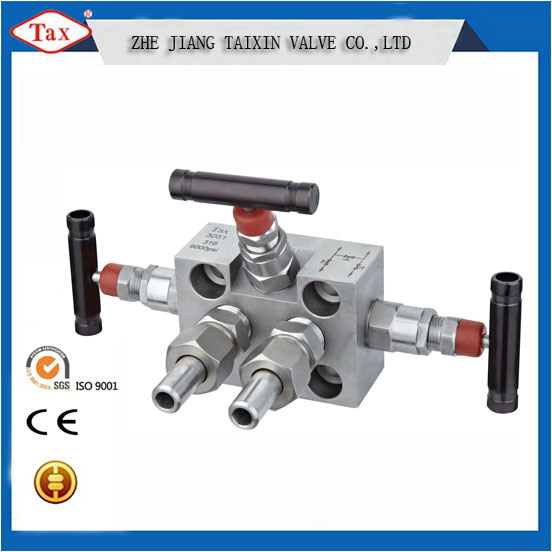 High Quality Stainless Steel Thread 3 Way Manifold