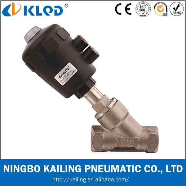 Dn20 Stainless Steel Angle Seat Valve for Steam Water Kljzf