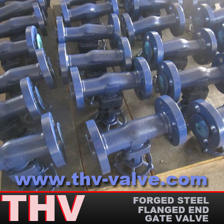 Bolted Bonnet Type Integral Flanged Forged Steel Gate Valve