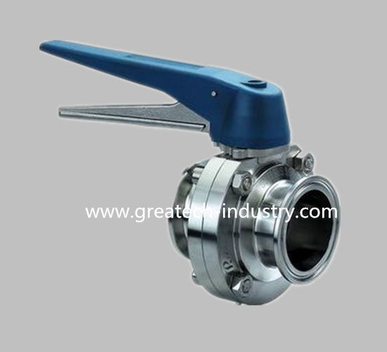 Stainless Steel Ss304 and Ss316L Gripper Handle Clamp Sanitary Butterfly Valve