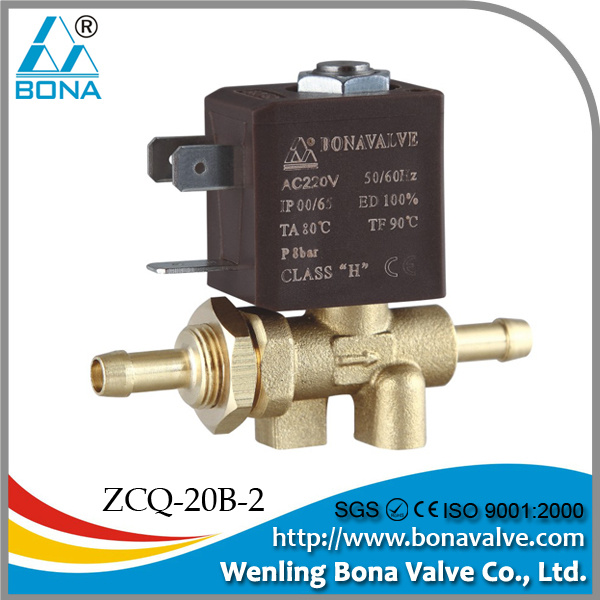 Bona Zcq-20b-2 Direct Action 8*6.5mm Gas Tube Brass Solenoid Valves