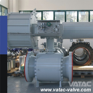 API 6D Forged Steel Pneumatic Trunnion Ball Valve