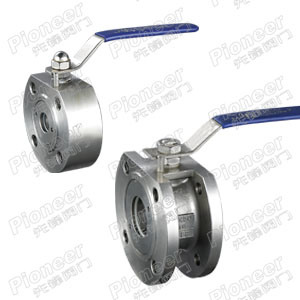 Wafer Type Flanged Ball Valve with 1PC/ 2PC High Performance and CE Certificate