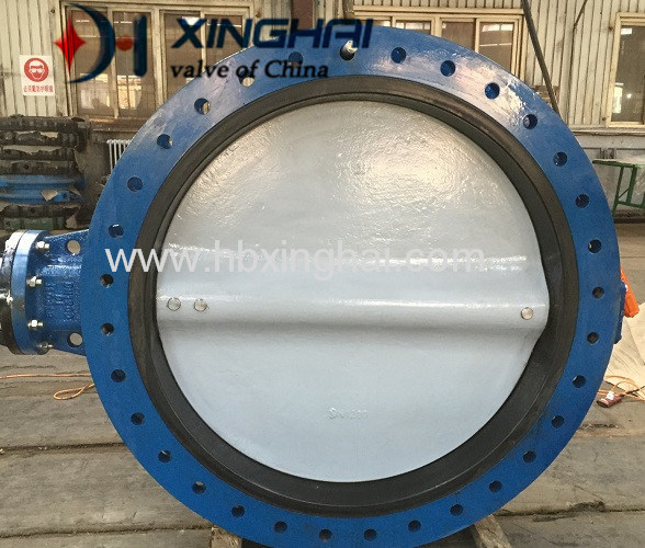 Large Size Double Flanged Butterfly Valve (U type, EPDM seat, short faced)