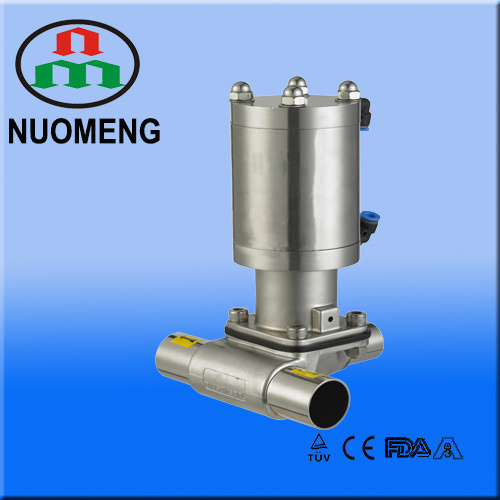 Stainless Steel Double Action Pnematic Three-Way Diaphragm Valve