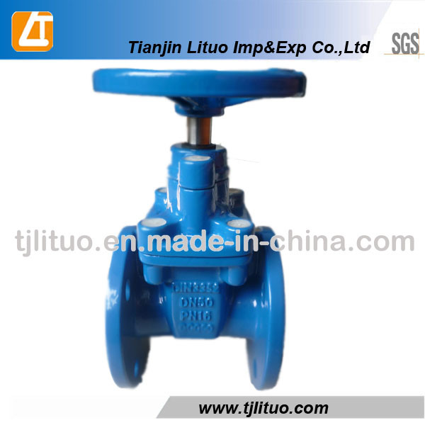 Good Quality Manual DIN3352 F4 Resilient Ductile Iron Gate Valve Price
