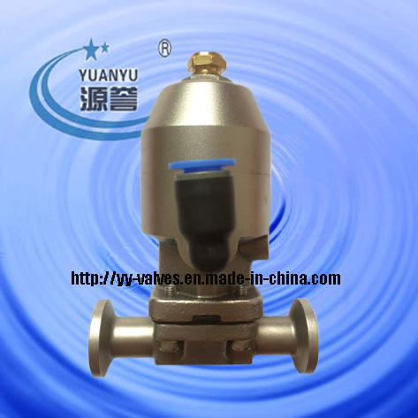 Aseptic Diaphragm Valve with Stainless Steel Pneumatic Actuator