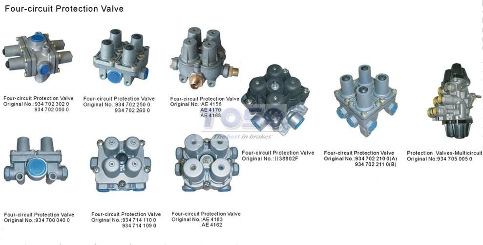 Truck Four-Circuit Protection Valve Quality Parts