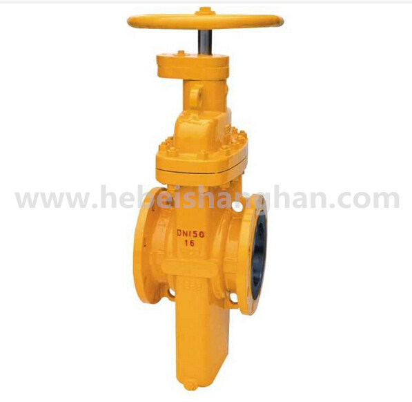 Flat Gate Valve with Conduction Flow Hole