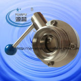 Sanitary Butterfly Valve with DIN Thread Connections