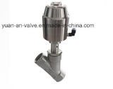 Sanitary Pneumatic Angle Seat Valve (stainless steel actuator)