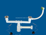 Dual Basin Drainer, Plastic Dual Wash Basin Waste Valve