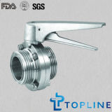 Stainless Steel Sanitary Butterfly Valve (with Stainless Steel Multi-position handle)