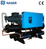 Water Cooled Bitzer Scoll Type Chillers in Four Steps Cooling Capacity Regulator System China Supplier