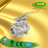 3PC Staniless Steel Thread Ball Valve