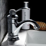 New Teaport Shape Design Waterfall Deck Mounted Chrome Finished Basin Faucet Mixer Tap