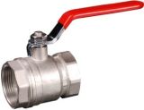 Forging Nickel Plated Brass Ball Valve with Steel Handle (YED-A1001)